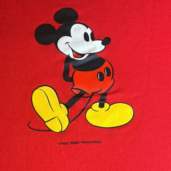 VTG 2pc Jerzees Walt Disney Red Mickey Mouse Matching Jogging Sweat Pant Set XL - Picture 9 of 15